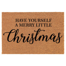 Welcome Doormat Coco Coir Door Mat Have Yourself A Merry Little Christmas (24" x 16")