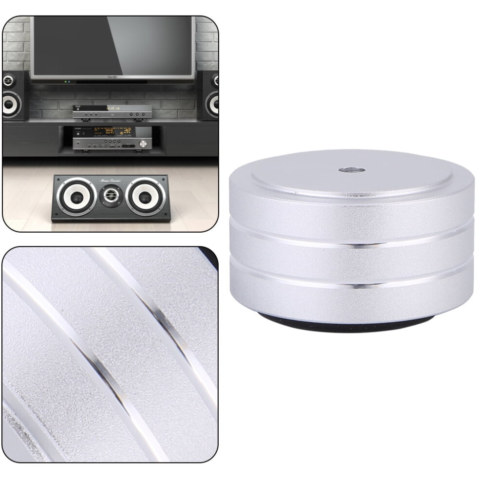 Jixopn 4Pcs Hifi Speaker Spikes Stand Feet Pad, Aluminum Alloy Audio Isolators For Subwoofer Dac Cd Turntable Amp, Shock Absorber Vibration Damper 9322103933247