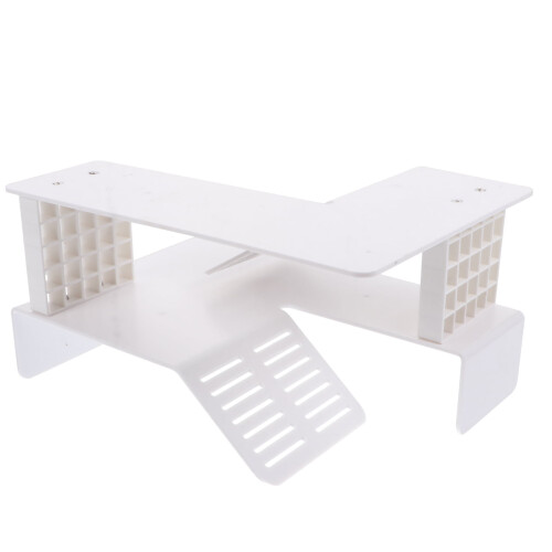 Hims 1 Set Turtle Basking Platform Double Deck Tortoise Resting Terrace Aquarium Dock