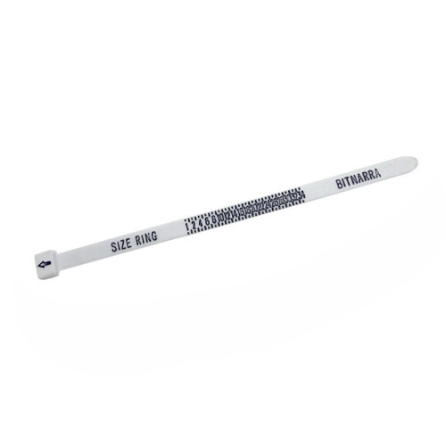 US Sizer Plastic Reusable Finger Measure Accurate Ring Sizer Accessory Jewelry Measure Tools WHITE 1PC
