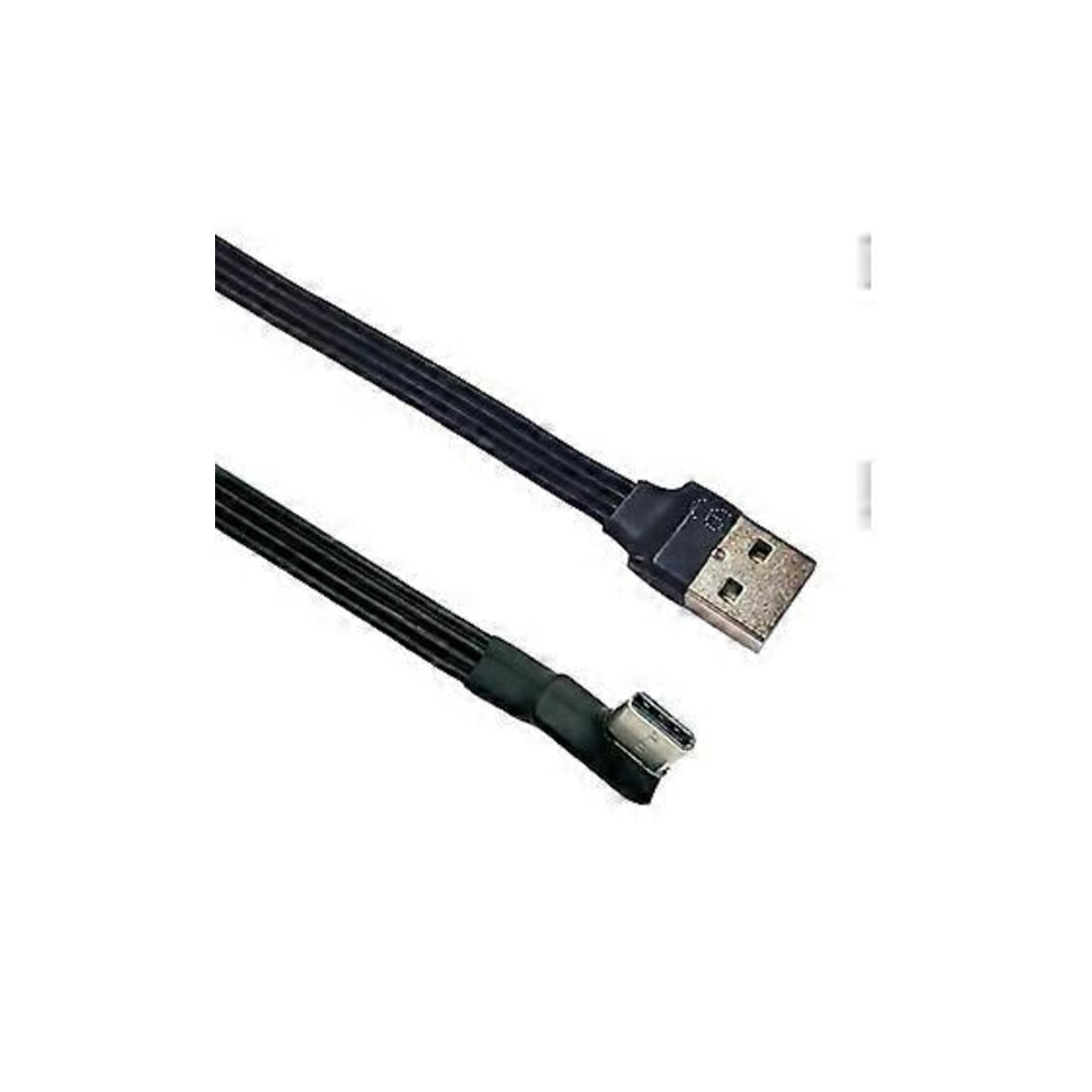 18W Type C To Type C Cable Fast Type C Charging Cable 480Mbps Data Transfer Charging Cable For Smartphones Tablets Laptop 0.3M Type C Side Bend 9322103934749