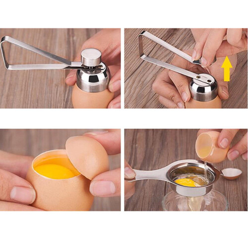 Stainless Steel Egg Topper Cutter Opener Boiled Egg Open Scissors Tool 1