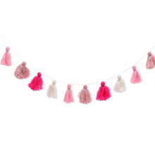 Woven Tapestry Wool Ball Party Tassel Garland Wedding Balloons Decorations Kid Room Hanging Nursery Decal Child