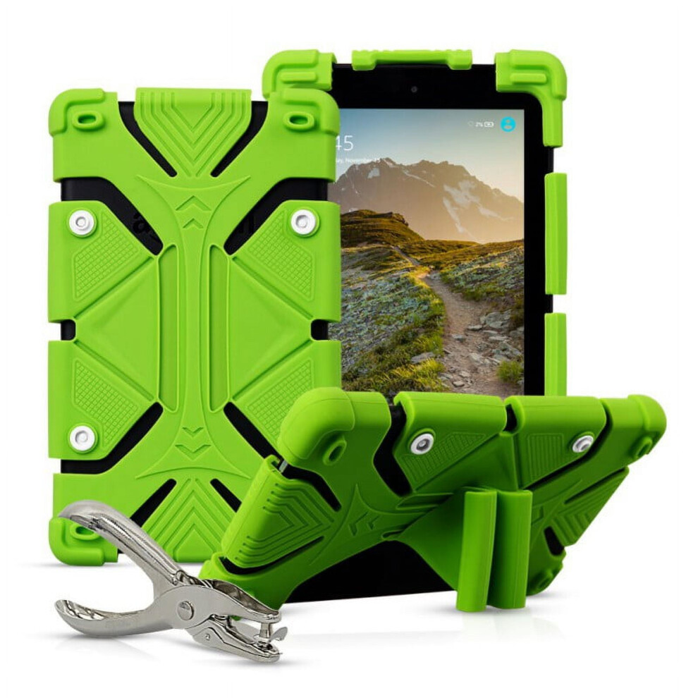 Universal 7-8" Tablet Case, Shockproof Non-Slip Lightweight Cover With Diy Puncher, Compatible With Ipad Android Windows Tablets 9338982145992