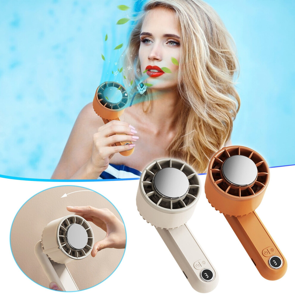 Maxiaoxia Cold Compress Refrigeration Hanging Neck Small Fan Rechargeable Folding Desktop Mute Turbo Handheld Fan Fan Travel Indoor Outdoor 9338982148610