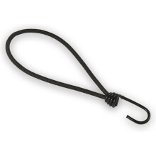 25 pcs elastic with hook 20cm tarpaulin expander tensioner with spiral hook eye 200mm Ø 6mm expander eye black