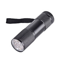 HeroNeo 9W UV Resin Curing Lamp Light 9 LED 395nm UV Resin Nail Dryer Blacklight Flashlights Jewelry Tools UV Drying Manicure