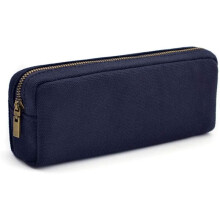 Pencil Case, Large Capacity Pencil Bag Canvas Cosmetic Bag Adult Durable Office Supplies Storage Bag - Blue Blue