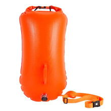 Swimming Buoy Waterproof Inflatable Dry Bag Swimming Safety Raft for Water Sports, Open Water Swimmers, Triathletes