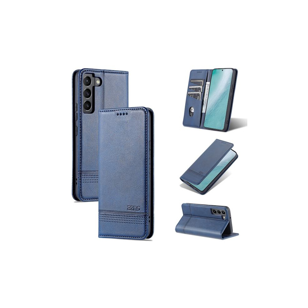 Smooth Azns Wallet Case - Compatible With Samsung Galaxy S22 Plus Blue 9402001788733