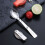 304 Stainless Steel Folding Spoon for Outdoor Use, Tri-fold S Fork 5