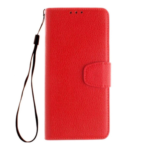 NKOBEES Smooth Wallet Case - compatible with Huawei P10 Lite Red