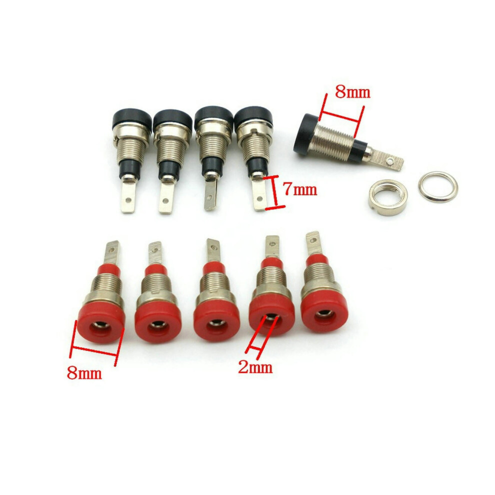 For 100Pcs Copper 2Mm Banana Socket Terminal For 2Mm Banana Plug 9402001789204