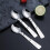 304 Stainless Steel Folding Spoon for Outdoor Use, Tri-fold S Fork 6