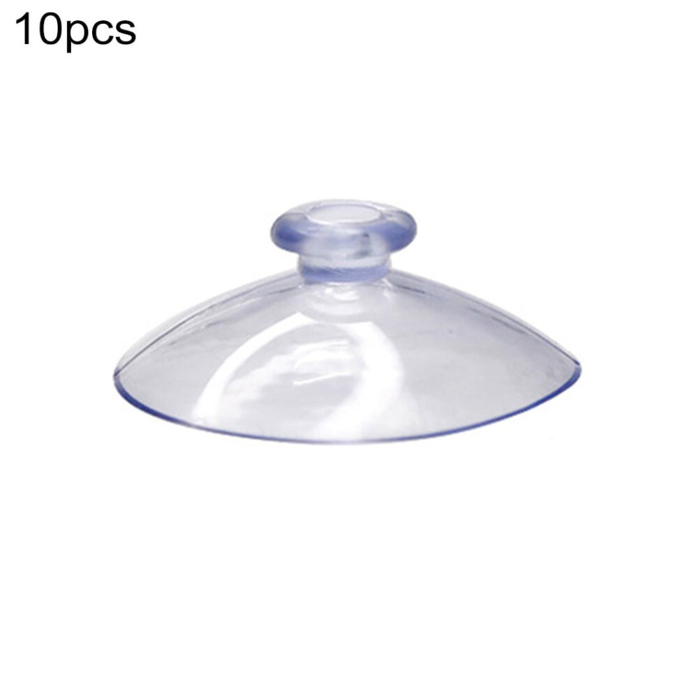 Geege 10Pcs Clear Suction Cups without Hooks PVC Plastic Sucker for Home Decoration and Organization,Rubber Casement Suckers