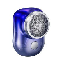 Portable Electric Shaver with TypeC Fast Charging, Compact Mini Razor for Travel Men and Women Blue