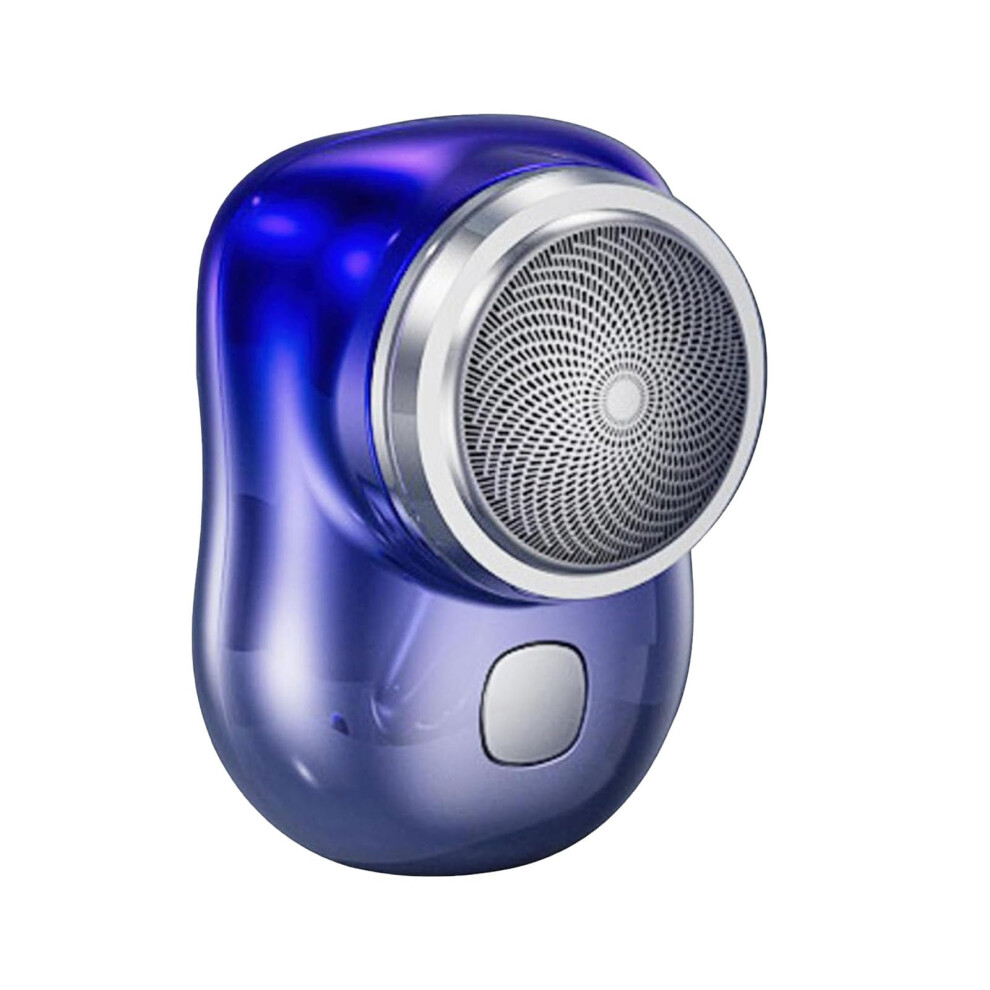 Blue Portable Electric Shaver With Typec Fast Charging, Compact Mini Razor For Travel Men And Women