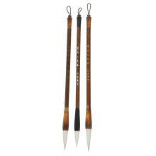 3pcs Chinese Calligraphy Painting Brush Wooden Bar Sumi Writing Drawing for Beginner (Size L for Each 1pc)