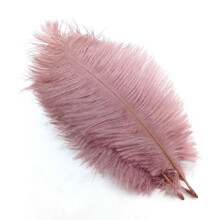 100Pcs Colorful Ostrich Feathers 20-25CM, DIY Wedding Plume, Christmas Table Decor, Handicraft Accessories, Leather Pink