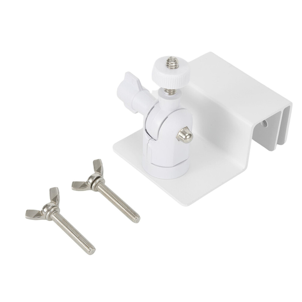 Weatherproof Gutter Mount Bracket With Universal Screw Adapter For Security Cameras White 9085618247673