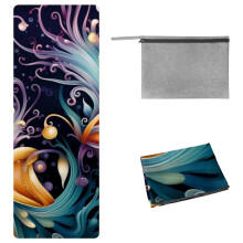 Sea Slug Gym Towel with Storage Bag, 72.8"x26.8", Yoga, Pilates, Fitness, Hot Yoga, and Yoga Blankets