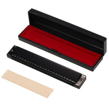 GoolRC Harmonica, Key of C 24-Hole Diatonic Mouth Organ with Case, compatible with blues, folk, jazz, pop, for students, teachers, beginners, ideal