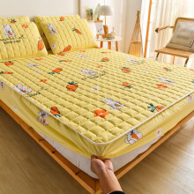 Cooling Mattress Pad with MoistureAbsorbing QuickDry Fabric, Plant Pattern Bed Mat Color 13 A