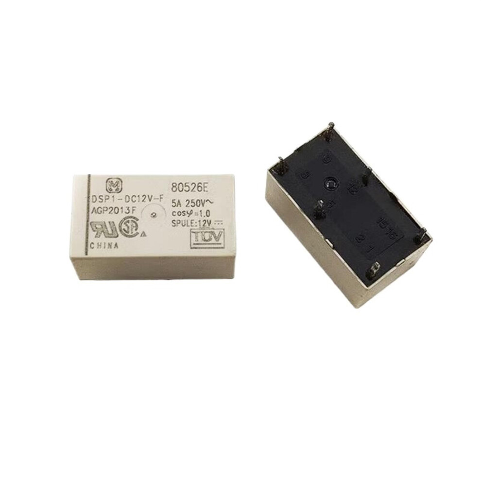 Dsp1dc12vf 6Pin 12V Dc Relay 5A Current Capacity Reliable Power Switching 10Pcs 9455672551526