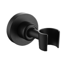 Handheld Shower Head Holder Matte Black Stainless Steel Wall Mount Bracket 360 Rotation Universal Fit
