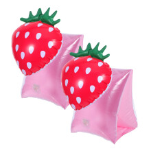 Kids Strawberry Swimming Arm Bands PVC Inflatable Floaties for Pool Safe Comfortable Support