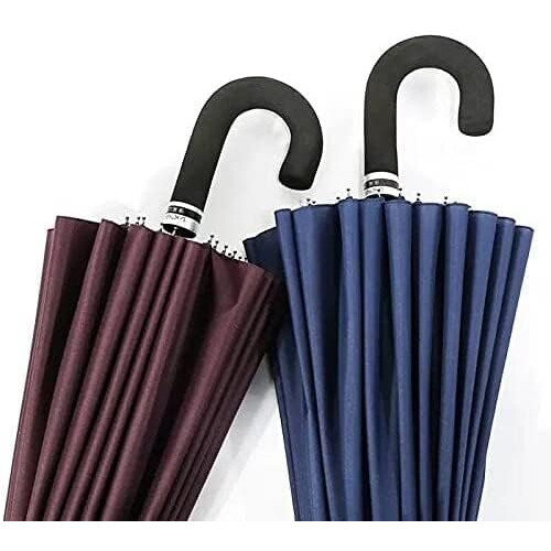 Large Windproof Golf Umbrella 24Rib Oversized Long Handle Sun and Rain Protection 2