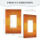 Broncos Switching Lights Single Leather Roman Frame Switch Panel Wall Panel Single Double/Pull Light Switch 5