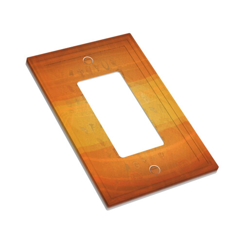 Broncos Switching Lights Single Leather Roman Frame Switch Panel Wall Panel Single Double/Pull Light Switch 2