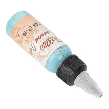 Fluorescent Light Blue Body Paint with Quick Dry Temporary Tattoo Ink for Stage Makeup and Parties