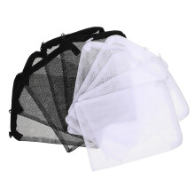 Eease Fine Mesh Bags 10Pcs Small Aquarium Filter Bags Zipper Mesh Filter Bags