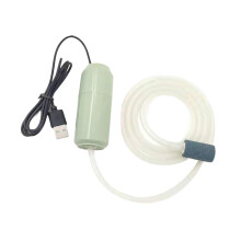 Aquarium Air Pump USB Accessories Powerful Silent Mini Fish Tank Oxygen Pump green
