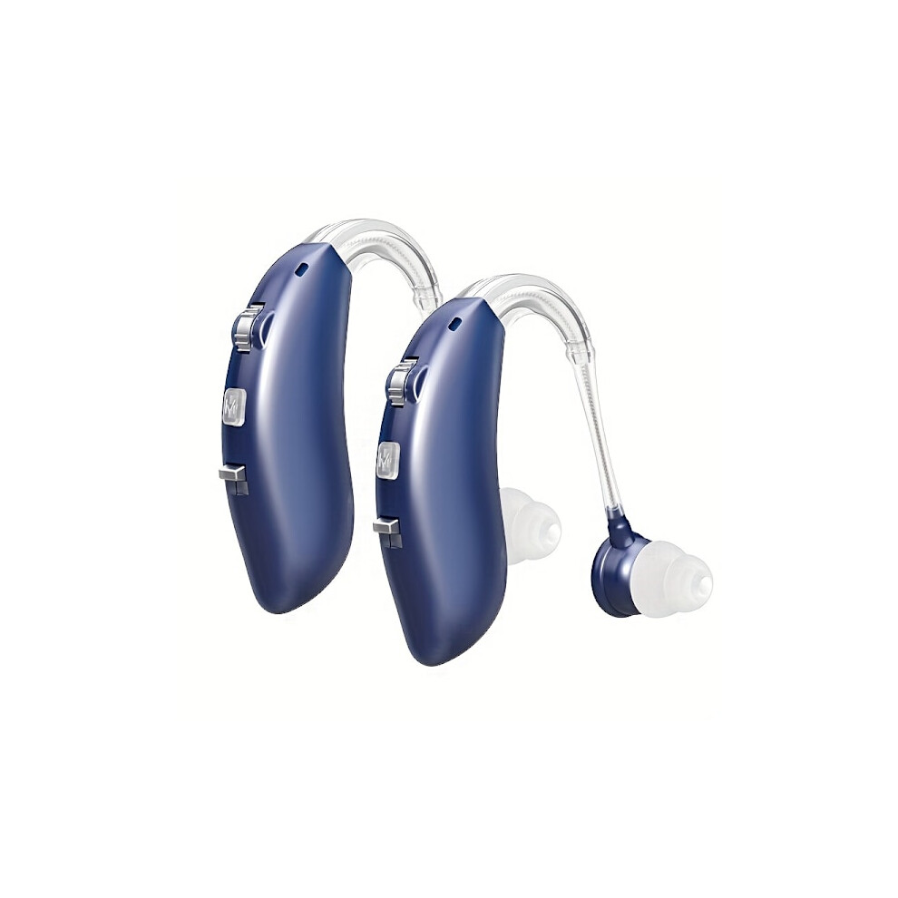 Blue Rechargeable Digital Hearing Aid For Elderly