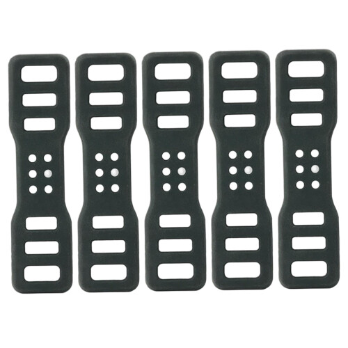 5Pcs Bike Light Mount with Adjustable Silicone Strap, Elastic Handlebar Grip for Flashlight, Phone, Speaker