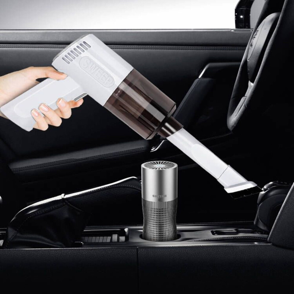 Handheld Rechargeable Vacuum Cleaner, Cordless Portable Wet/Dry Cleaner For Home & Car, Sm - Clearance White 9162407961702