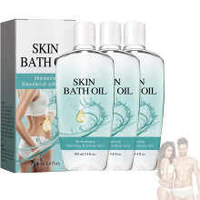 Bath Oil Set with Jojoba for Deep Hydration, Moisturizing Body Oil for Soft Skin, 3 Pcs