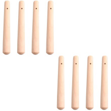 8 Pcs Drink Mixer Wood Cocktail Muddler Mojito Toddler Flatware Eating Utensils Wooden Baby