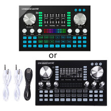 Stereo Sound Audio Mixer Multi-Purpose Audio Interface for Recording Live Stream