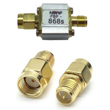 Mosiee 868MHz 4MHz bandwidth SAW band pass filter for LoRa LoRaWAN Helium, 866~870MHz