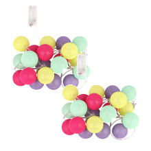 Xubond Premium Home Appliances, 1.5Meters 10 Cotton Ball String Lights F Airy Hanging Bedroom Living Room Led Lights, Led Lights For Bedroom