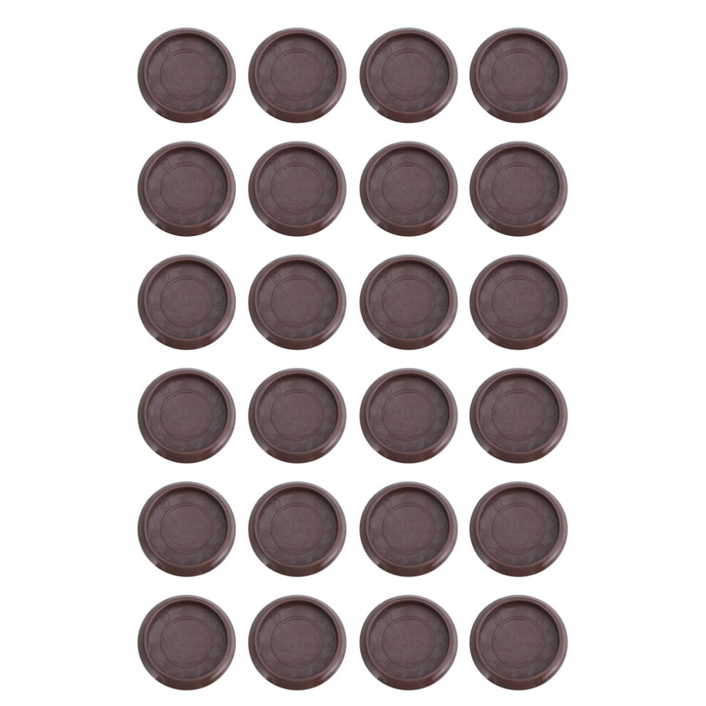 24Pcs Plastic Bed Stopper Anti-Slip Furniture Stopper Caster Cups For Home 9058772061423