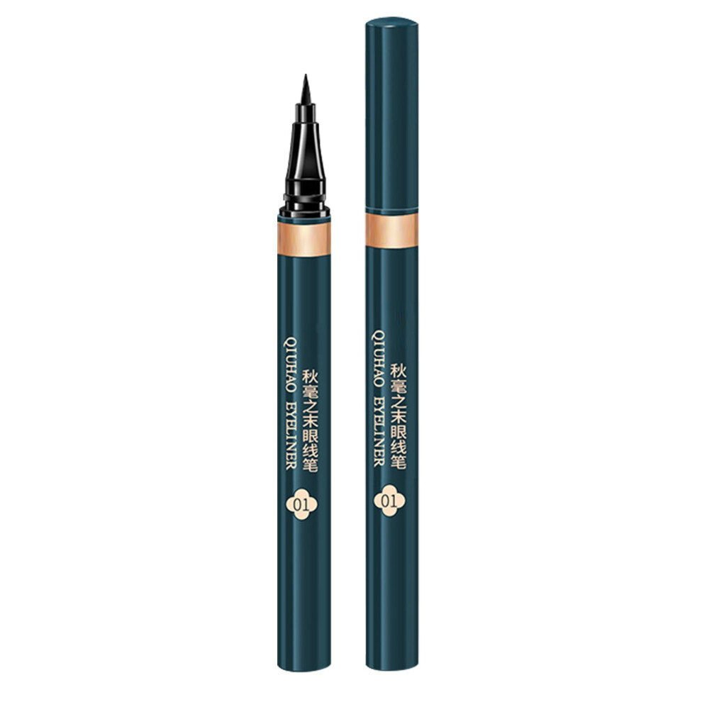 Black,Brown Desertasis Brown Eyeliner Slim Long Lasting Pen Liquid Eyeliner Pen Waterproof Long Lasting Without Smudging Very Thin Eyeline 2Ml Black