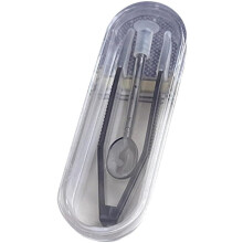 Contact Lens Insertion and Removal Tool Set with Hygienic Care Kit for Students and Office Use (Black)