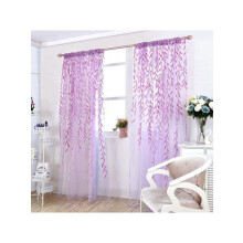 Leaves Print Design Sheer Curtain Pattern Voile Panel Drape Room Window Curtains