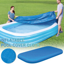 Comefolife Cloth Pool Cover Inflatable Pool Cover Above Ground Blue PE Rectangular Pool Cover Promotional Savings Products