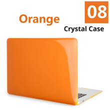Clear Series Case Designed for MacBook Pro 14“” (2021 2022 Release) A2442 M1 Pro / M1 Max, Protective Scratch Resistant Cover, Orange